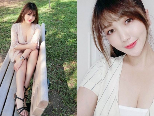 公園捕獲長腿爆乳妹「莫葵Vika」，「誘惑深溝」讓旁邊路人都動心！