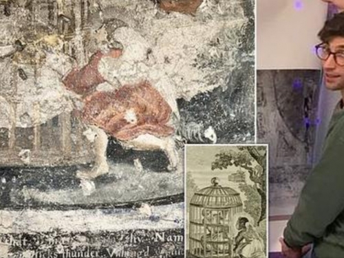 屋主翻修拆牆 400年「隱藏壁畫」曝光 驚動全郡人