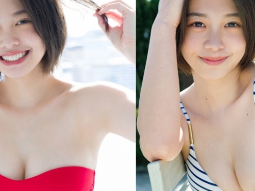 曾獲選「最可愛女高中生」！18 歲「新田步凪」綻放雪乳  公開最新寫真照