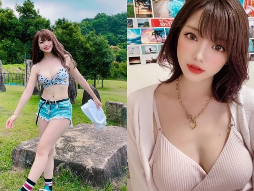 甜美櫻花妹「愛穿比基尼散步」，「白嫩美乳曲線」讓路人都想偷瞄！