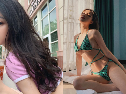 潮味漸濃！越南網紅正妹「Nruburn」從清純轉暗黑，露出白嫩「側乳」真的學壞了