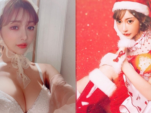潮流女神「明日花綺羅」藏巨乳化身小兔兔，當超甜美聖誕老人挑逗粉絲：要什麼都給你～