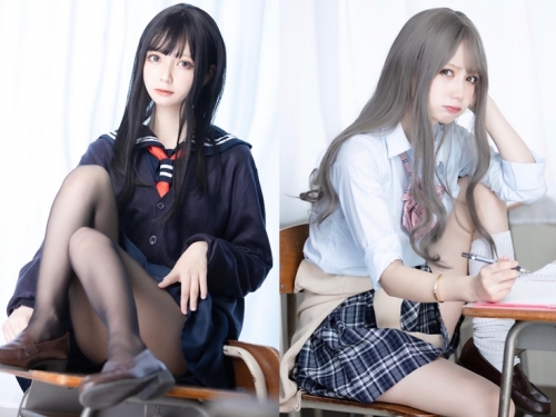 長髮氣質Coser「ごつはちゃん」肉感蜜大腿呈黃金比例　制服造型更是甜美到一個犯規