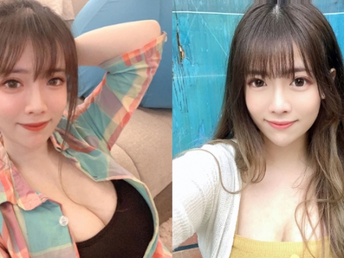 扣不起來！「小希兒Angel」綁髮卻掏出兇猛武器，男粉：「我的雙眼已被大乳遮蔽了！」