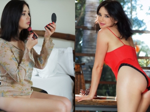 下身失蹤事實明顯！妹子尺度全開超霸氣　銷魂辣體無罩露出大方給看…