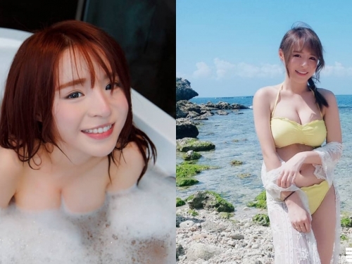 童顏巨乳太犯規啦！正妹「元元」超裸泡湯照，網友要把照片望穿啦！