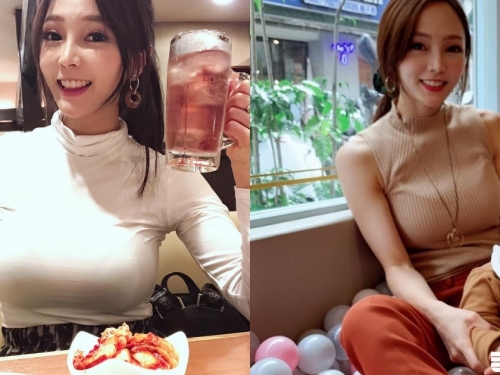「地方媽媽」讓人受不鳥！胸前「渾圓突起」快撐破毛衣，這倒底該羨慕老公還是寶寶...