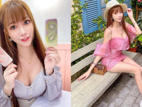 甜美大眼妹「Micky 吳芸帆」低胸穿搭好養眼，「白嫩美腿」令人招架不住