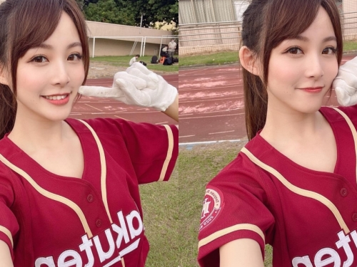 正妹「Ashley」啦啦隊美照好迷人，「可愛三連拍」甜度爆表了！