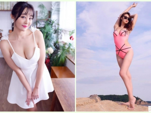 車展驚見「美乳妹」低胸視角超犯規！兇悍的「火辣拍攝」畫面好養眼…