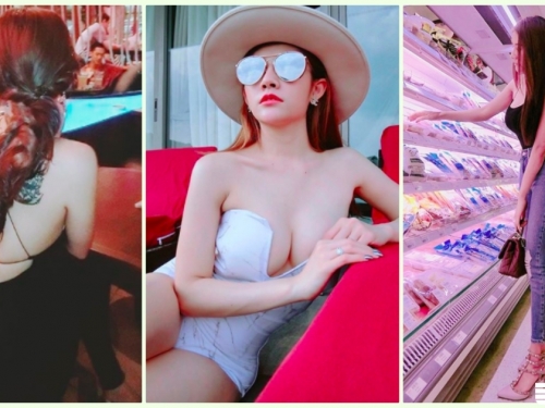 乳力全開！路邊捕獲「爆乳奶妹」極品身材太殘暴！超誘惑「白嫩大肉包」畫面好壞壞…