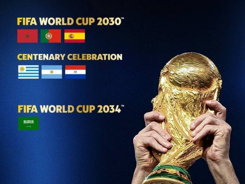 足球》 確定了！FIFA 宣布2034年世界盃就在沙烏地阿拉伯