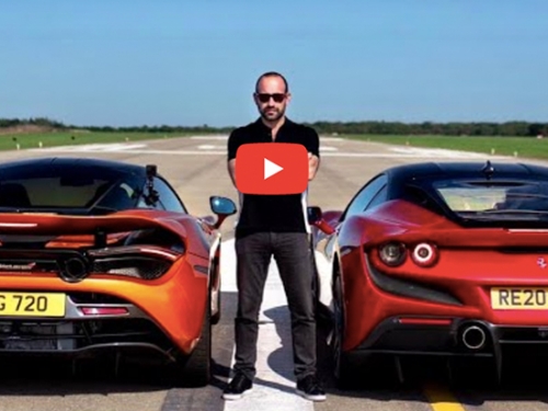 [影] 同為V8雙渦輪、720匹馬力至尊直線對決：McLaren 720S vs. Ferrari F8 Tributo