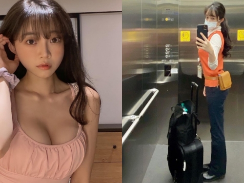 神正「高鐵乘務員」笑容甜美身材超OP，制服下「兇猛美乳＋頂級蜜桃」徹底征服網友！