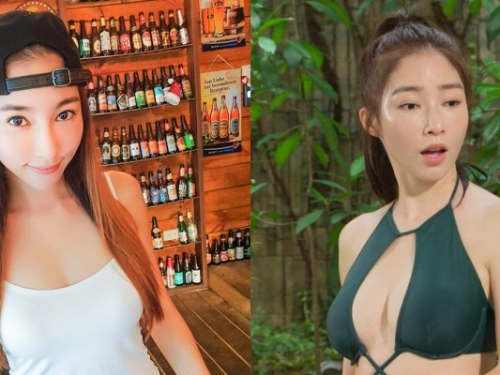 8 點檔好「胸」！女星「張家瑋」爆乳泳衣太吸睛  放風「E 杯豪乳」狂吸讚