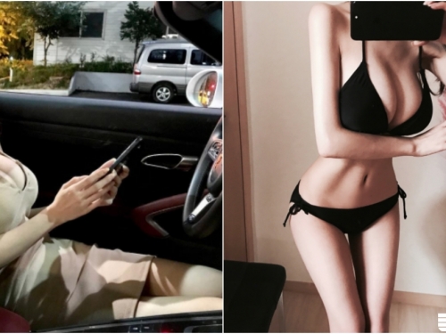 極品正妹「低胸爆乳」開超跑！前凸後翹的「完美Ｓ曲線」穿上比基尼更明顯了啦！