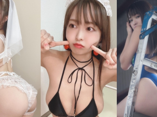 這影片你得自己看！美臀女神「目黒璃彩」最近改賣奶　抖到讓人眼花