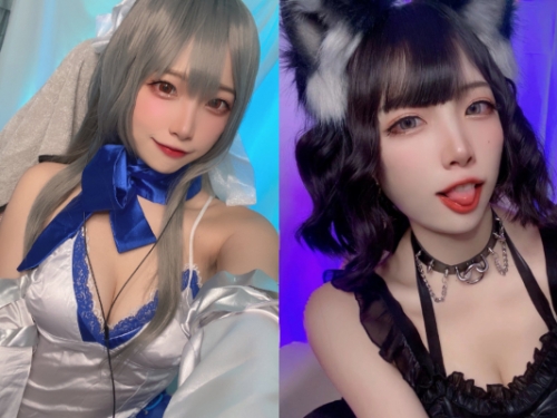正妹直播主大玩角色扮演　「萌甜吐舌」挑逗值滿點…色氣小奶牛誕生！
