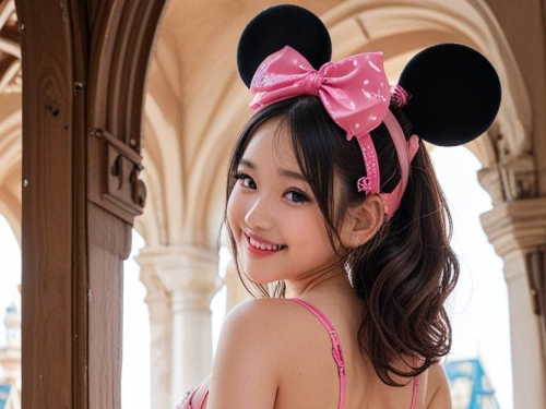 Minnie Mouse and Castle