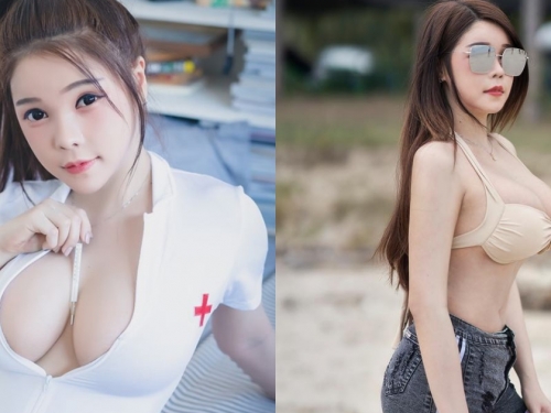 大奶俏護士「乳夾體溫計」性感診療中！私下穿搭也挑戰各種「爆乳極限」！