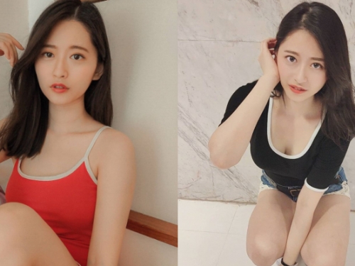 清新正妹「李央錡Luyang」小鹿眼神超無辜，撩髮「偷掏事業線」讓人難以抗拒！