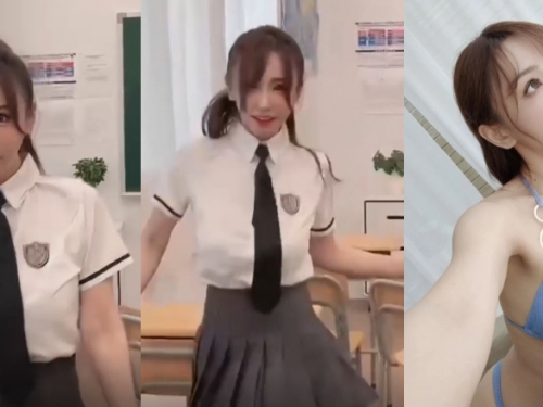 星野優換上學生制服甜跳《愛你》　胸前狂震引起驚呼