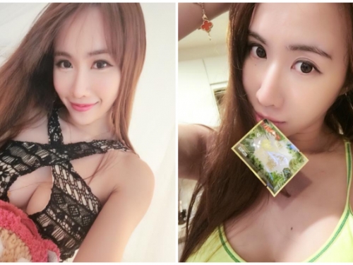 「爆乳正妹」中路大開！嘴巴還叼著什麼的暗示，福利太多根本看不完！