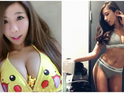 皮卡丘你怎麼變形了！「性感健美女孩」宇婷長輩太胸，連皮神都抵擋不住誘惑啦！