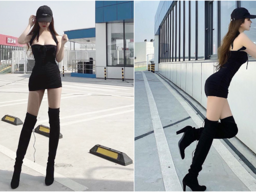 170CM！美豔小姊姊「霸道長腿」視角有夠犯規...  超飽滿「傲人上圍」畫面有夠胸狠