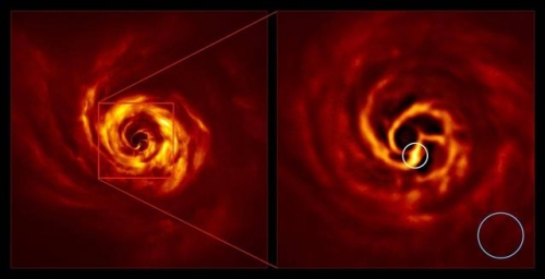 天文學家發現了新行星出現的第一手證據
