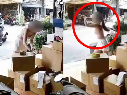 台中電商正妹被噁男「緊盯胸部」比讚 一怒拿鐵棍衝出門