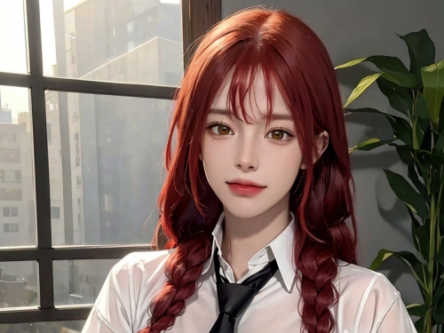 AI生成美女~Redhead