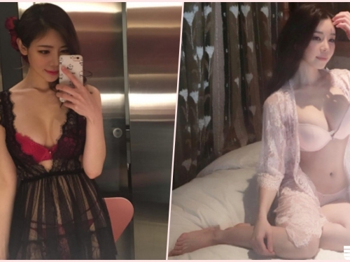 這好猛！旅館內驚見「爆乳奶妹」穿薄紗94狂！若隱若現的「紅內褲」裸露沒有極限…