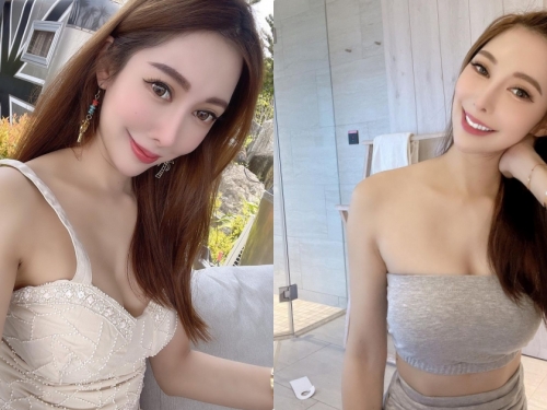 大眼辣模「Kimi」度假洋裝好低胸，「惹火的事業線」讓人瘋狂！