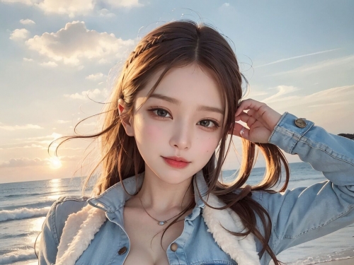 牛仔美少女