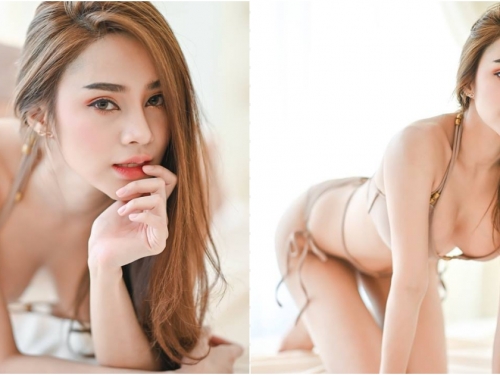 越過山丘～泰妹床上姿勢好撩人，「美乳翹臀」又白又翹！
