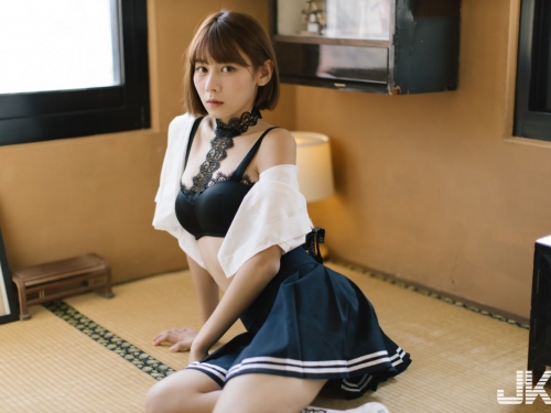 長腿美少女「郭芳岑」的誘惑視角，看書時的「誘惑美尻」曝光了！