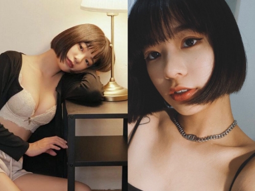 「文青正妹」水靈大眼超迷人，檯燈旁倒「隱藏版大奶」讓網友嗨翻