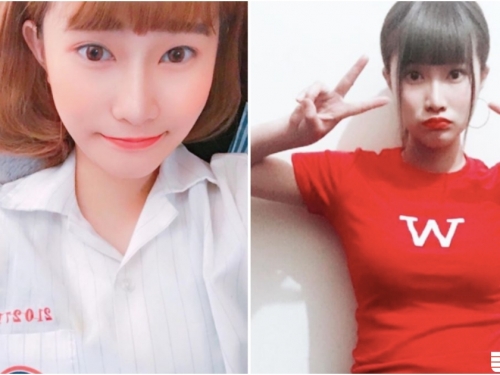 三重高中「美乳學生妹」！甜美可愛又嬌小！打工的地方好熱鬧啊！