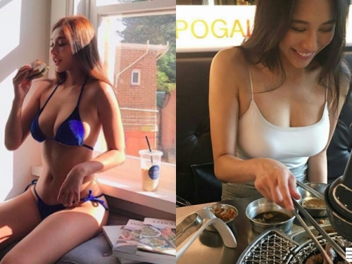 意圖使人積陰德！正妹自備「彈跳車頭燈」，不論居家還是外出「一定細肩帶」上陣！