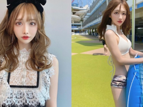 150cm「名古屋小隻馬正妹」，超甜美風格宛如公主，泳裝造型露雪白肌膚！