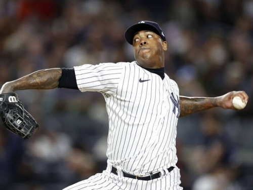 MLB》Thank You洋基！ 古巴火球終結者查普曼1.1億轉戰皇家