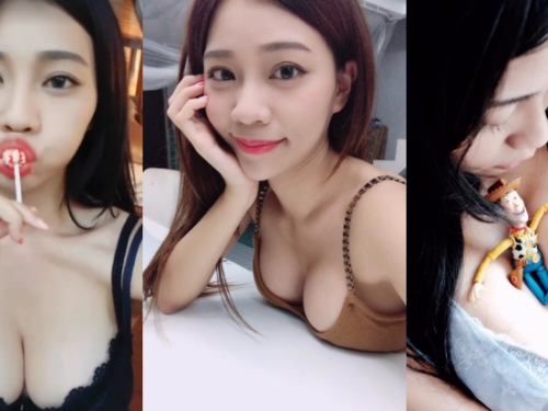 「女友系女神」爆乳口含棒棒糖好挑逗！總是不穿好衣服展現超壞脾氣！