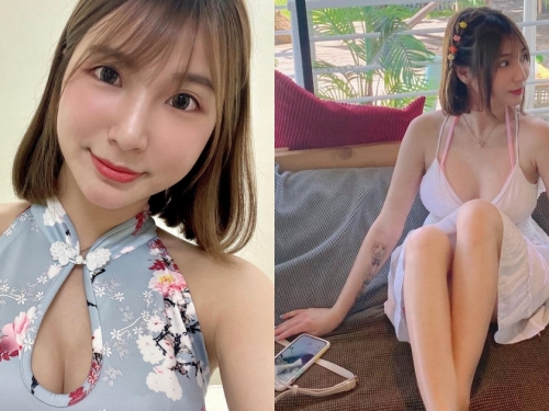 長庚護理系「E奶甜心」張皮皮，俏麗短髮＋爆乳旗袍讓粉絲大呼：性感又可愛