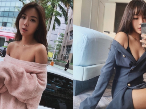 正妹老闆娘「Stephanie」衣服總是不穿好　毛衣滑落露出香肩好性感！
