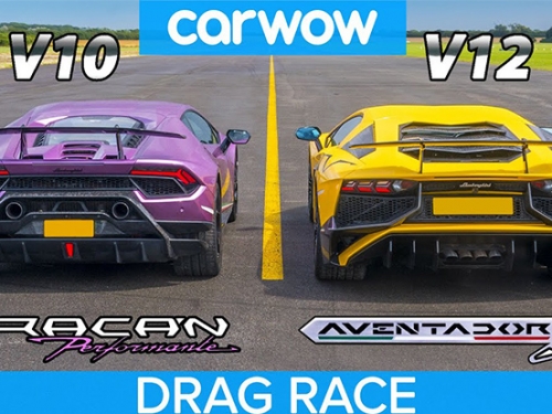 小老弟能尬贏大哥？「大牛」Aventador SV vs.「小牛」Huracan Performante 直線加速開催！