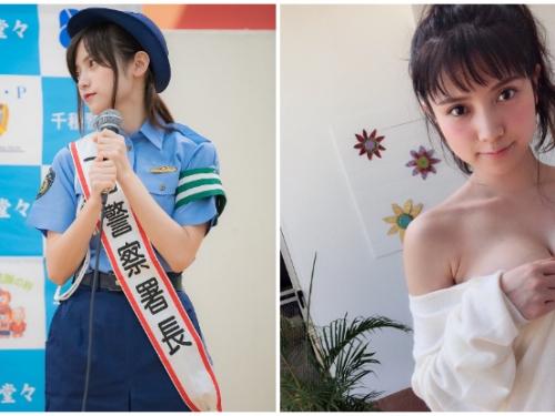 這樣的署長很可以！現役「爆乳看護師」桃月なしこ化身一日警署長，用可愛阻止犯罪！