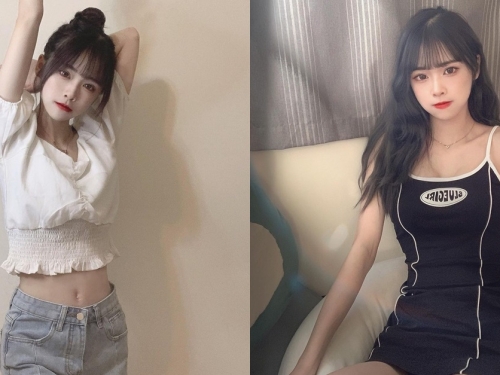 眼睛會放電！台中甜美正妹「7n」纖細小蠻腰無敵了吧！
