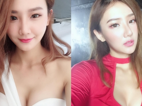性感正妹「中路大爆乳」！白嫩奶球碰撞出長長深溝　脾氣「太胸」了！