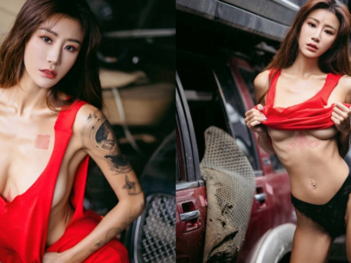 人車一起修！惹火女技師「雙囍」獻VIP服務，「完美身材」幫司機進廠維修！